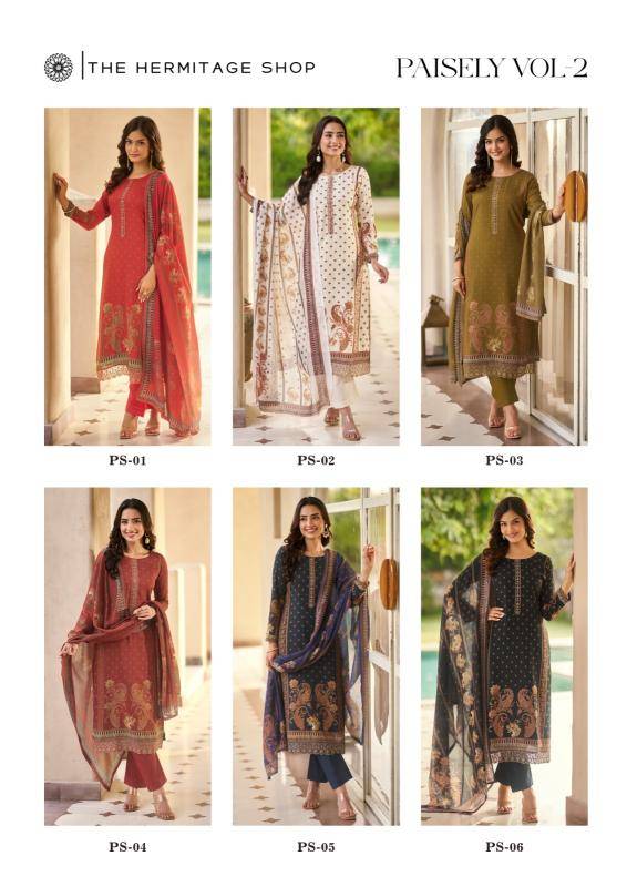 The hermitage shop paisely vol 2 Wholesale dress material online
